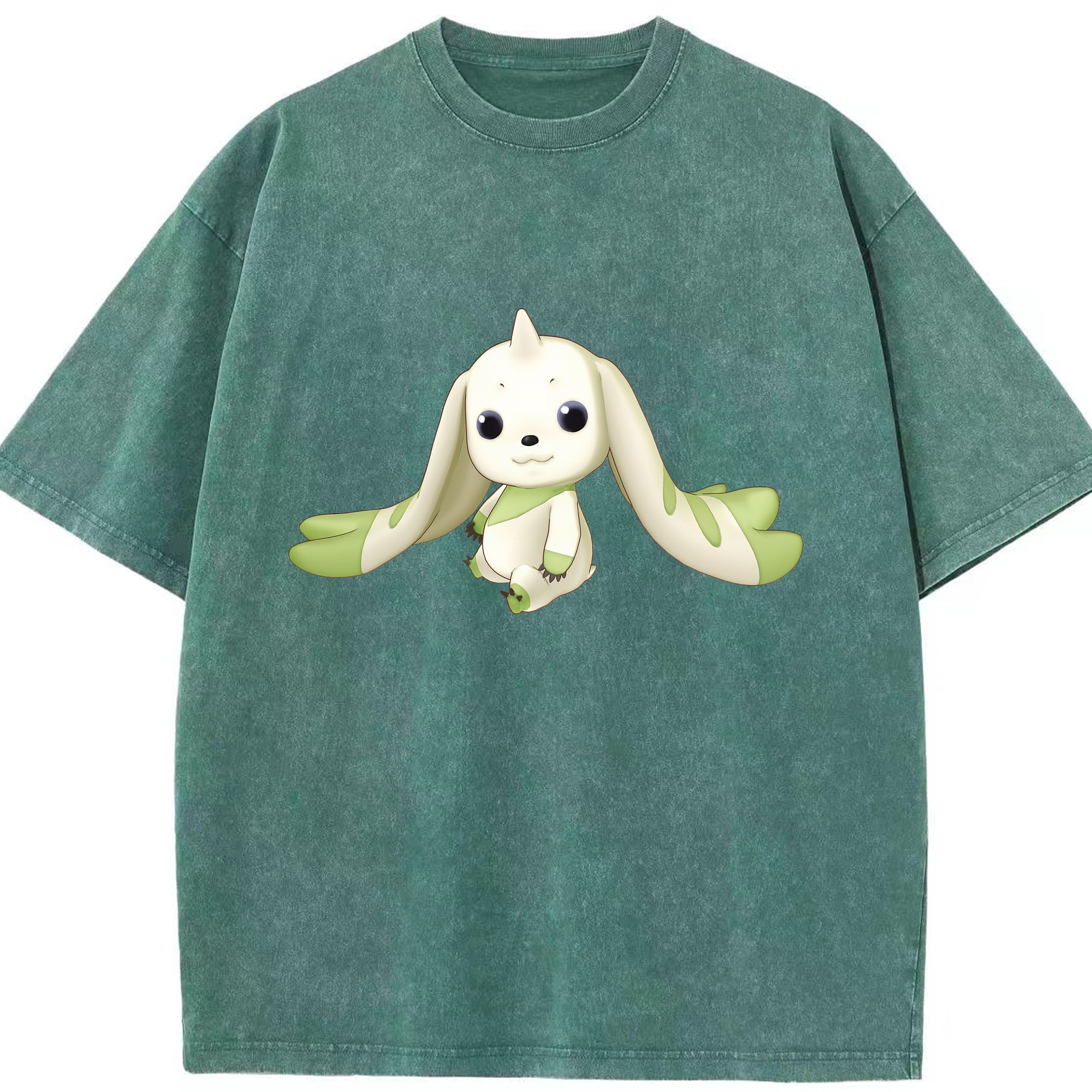 （画像用） Digimon デジタルモンスター/デジモン 綿100% ヴィンテージ風 半袖Tシャツ（フロントプリント）